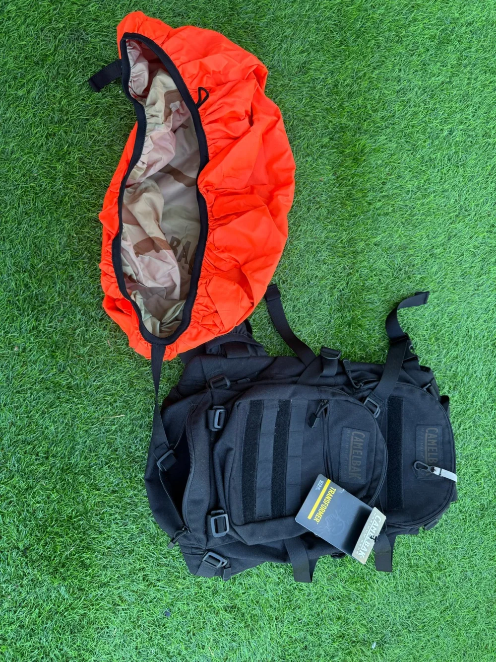 Camelbak Black Tactical Chest Pack with Red Liner